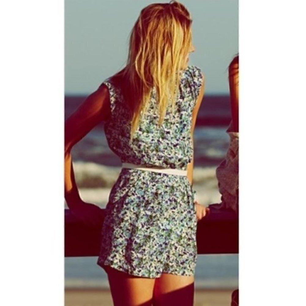 Anthropologie Shoshanna Romper 6 Silk Elizabeth Edessa Floral Print